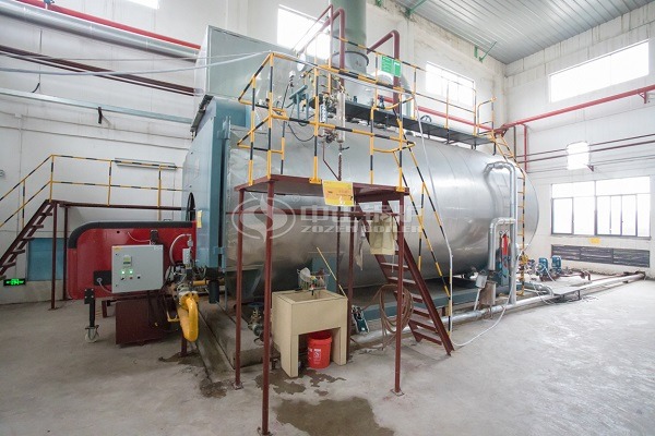 Condensing horizontal gas boiler