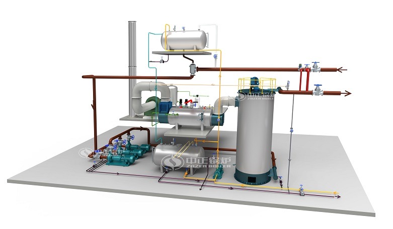 Oil gas thermal oil boiler