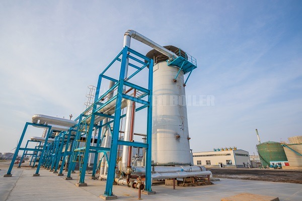 Vertical thermal oil boiler