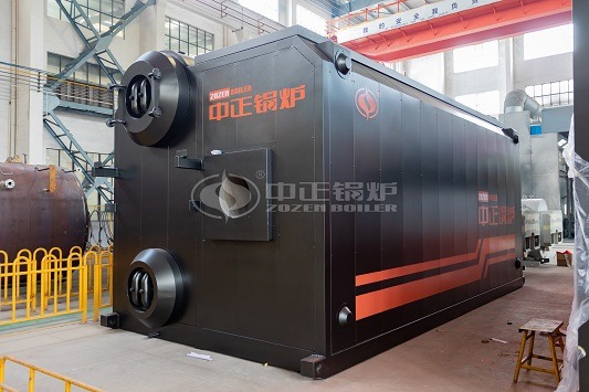 D type hot water boiler