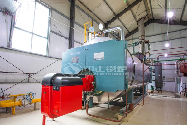 industrial steam boiler in hospital